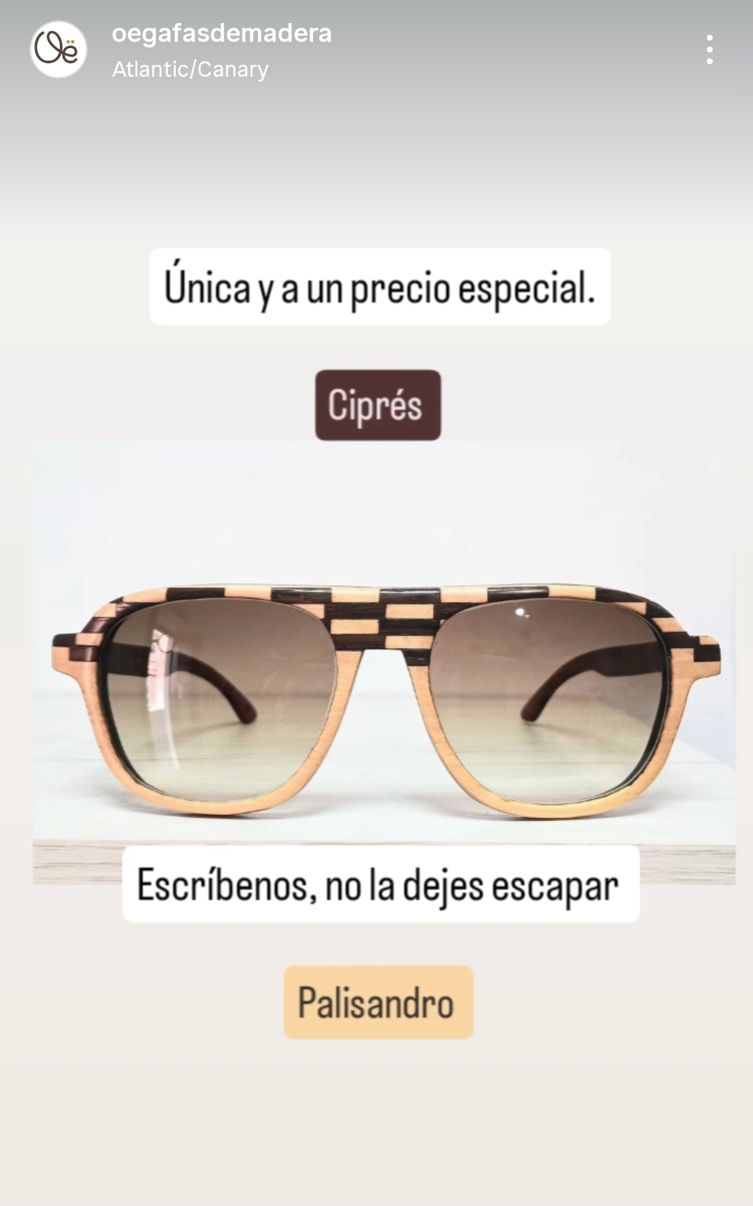 Cipres - Oe Gafas de Madera