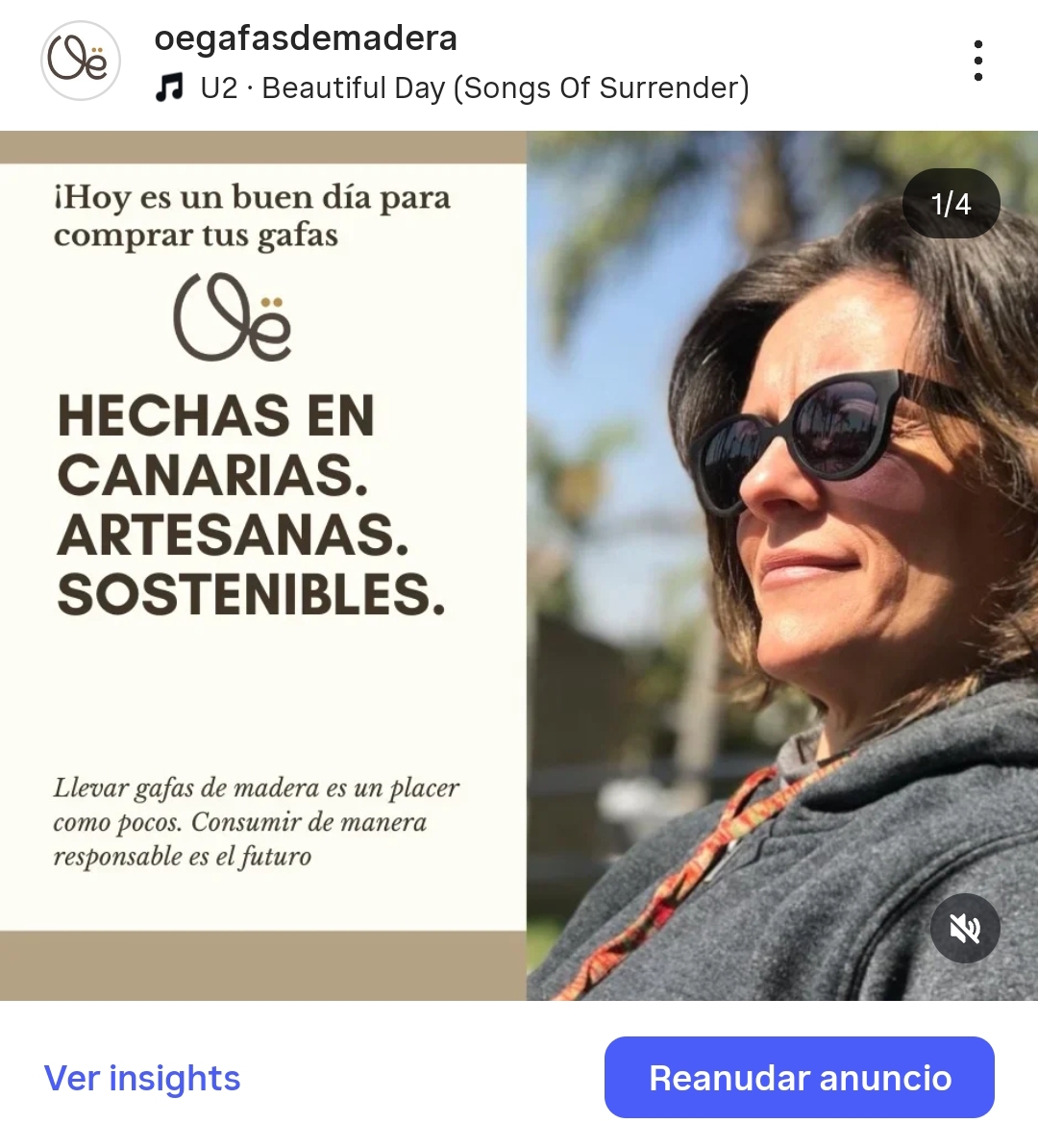 Hechas en Canarias - Oe Gafas de Madera